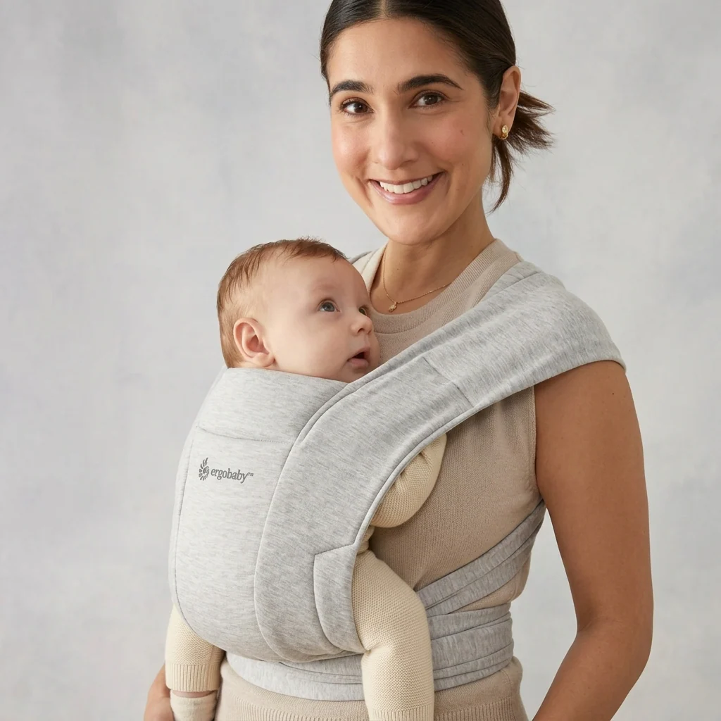 Embrace Baby Carrier - Soft Grey - Image 3