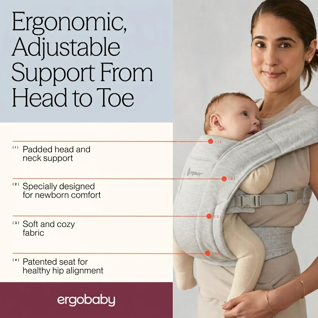 Embrace Baby Carrier - Soft Grey - Image 7