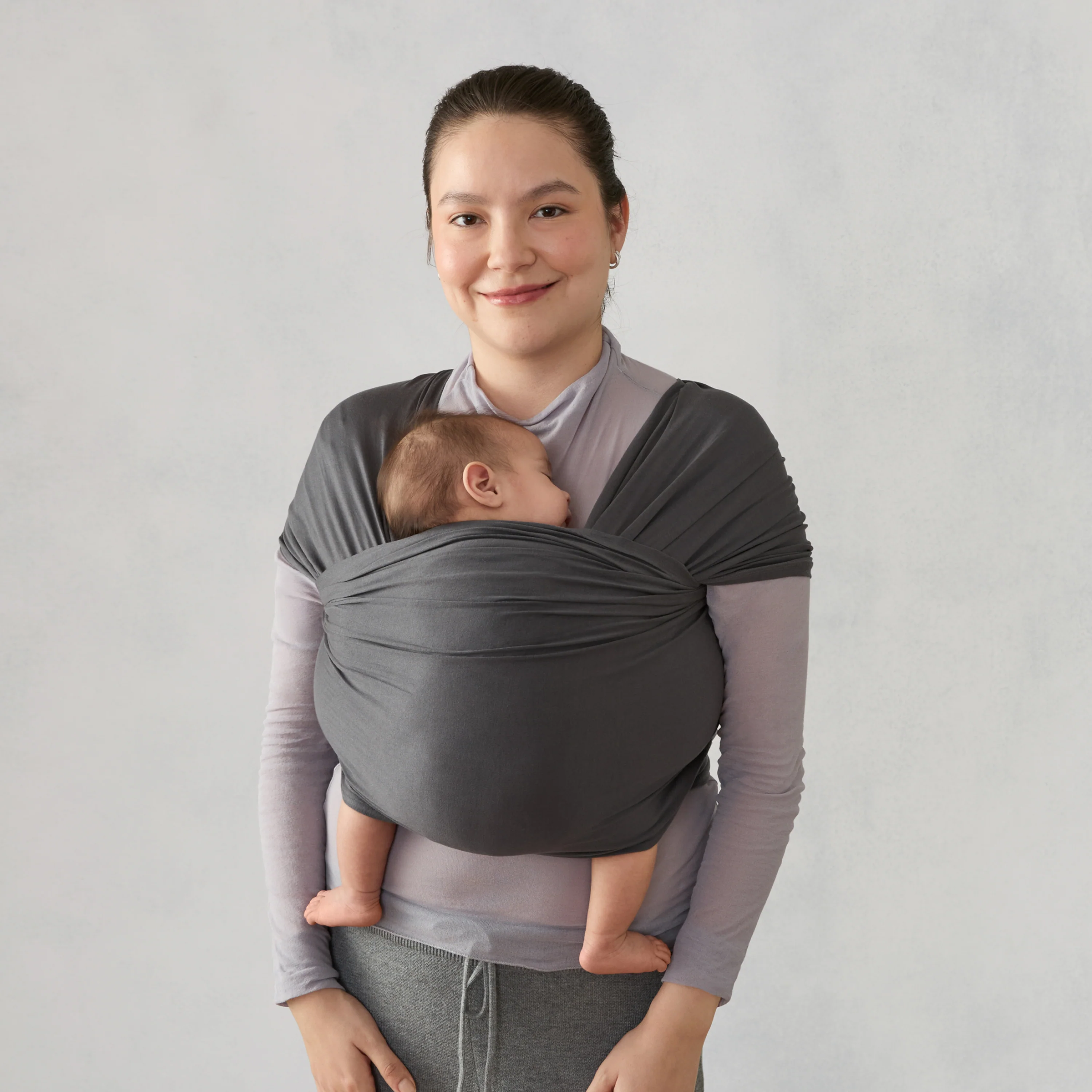 Aura Wrap Sustainable Knit - Soft Black - Image 4
