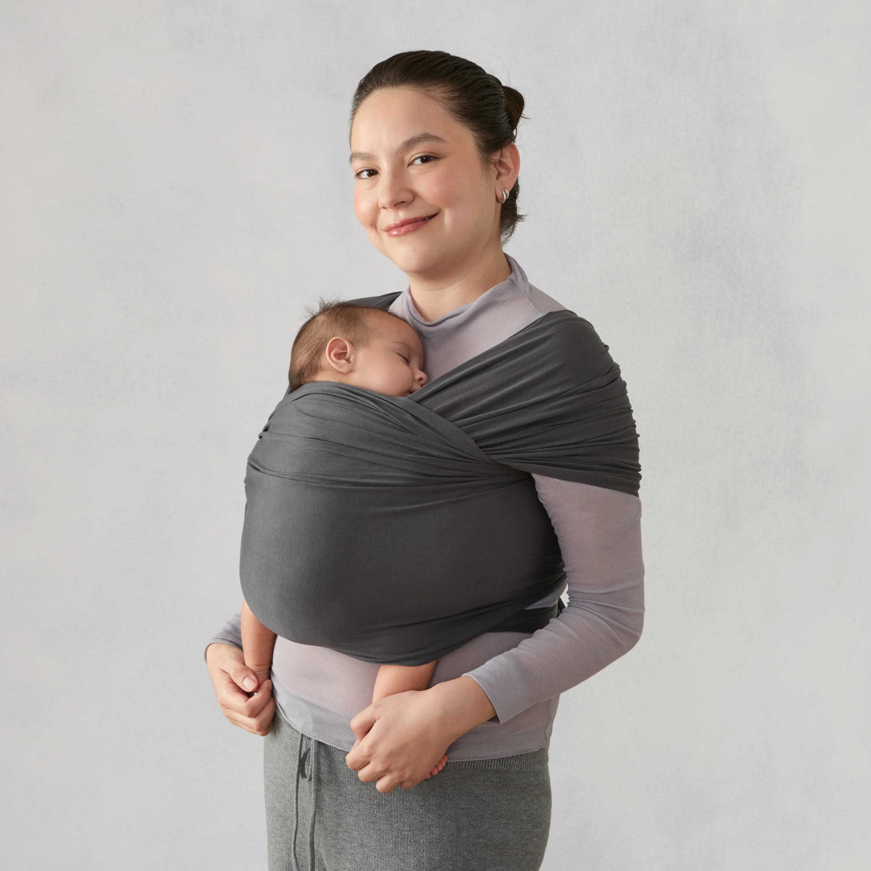 Aura Wrap Sustainable Knit - Soft Black - Image 5