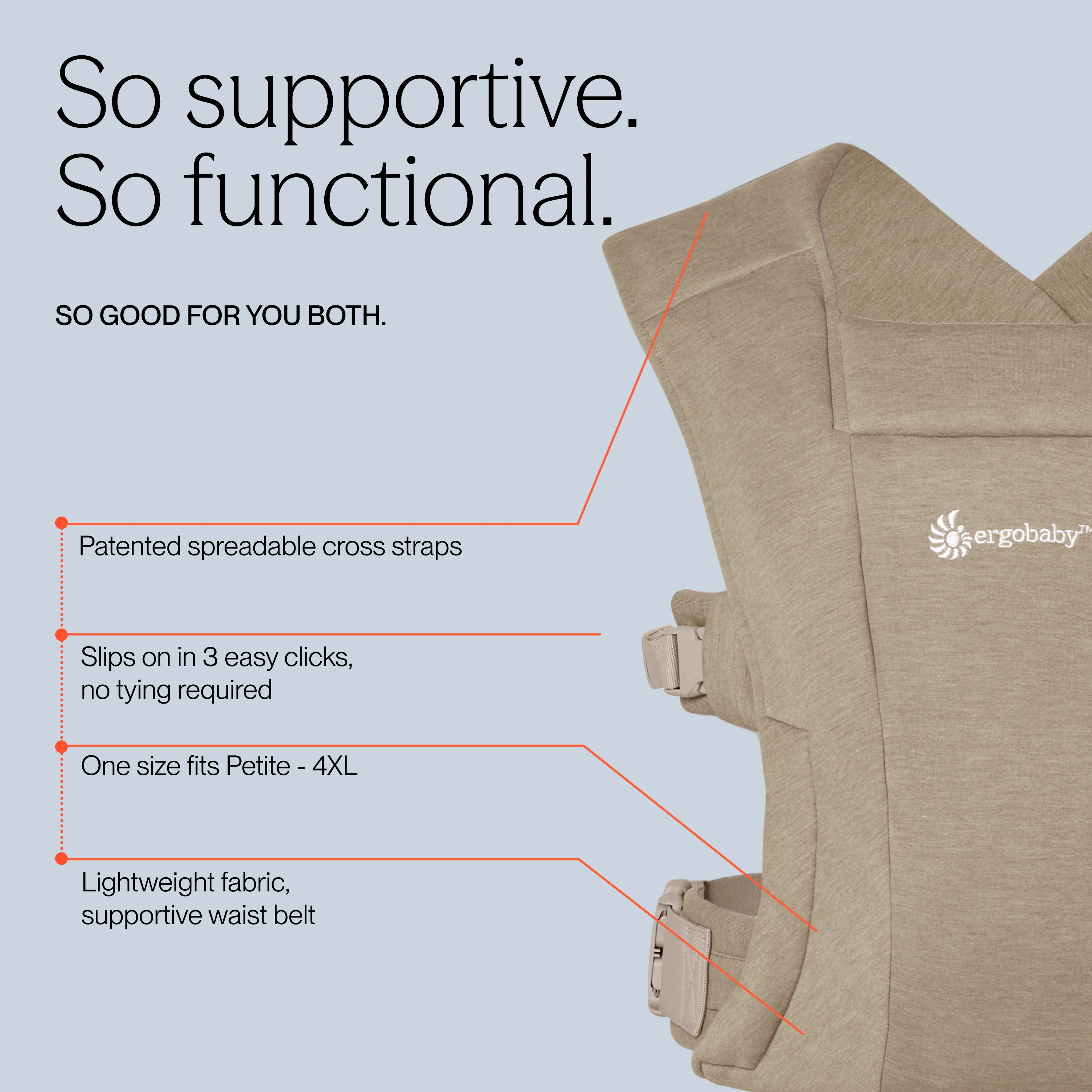 Embrace Baby Carrier - Soft Olive - Image 7