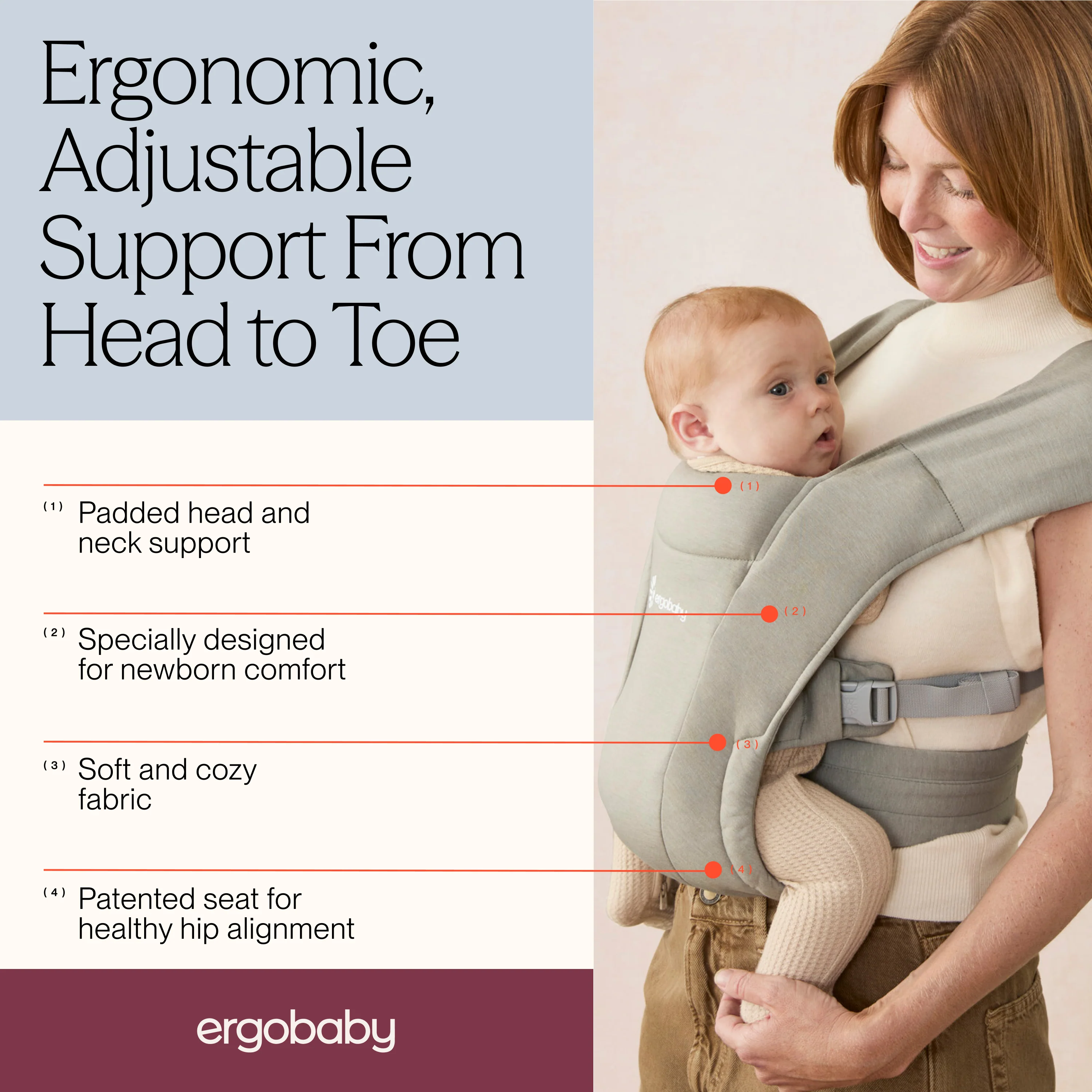 Embrace Baby Carrier - Soft Olive - Image 8