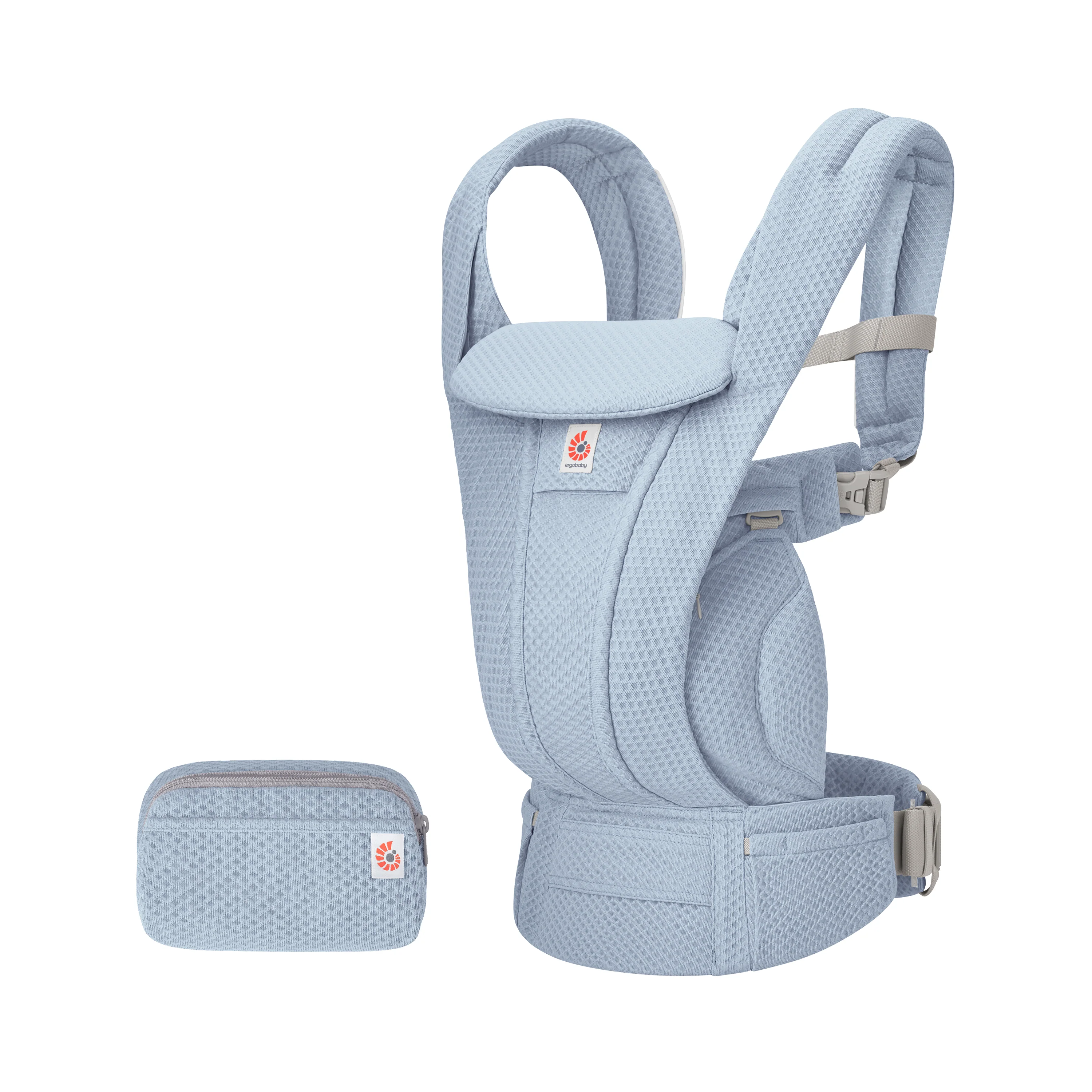 Omni Deluxe Mesh Baby Carrier - Serene Blue - Image 5