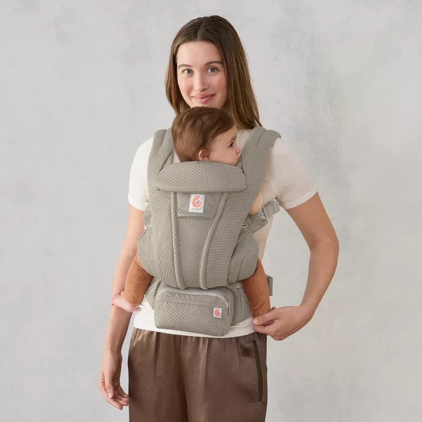 Omni Deluxe Mesh Baby Carrier - Soft Olive - Image 3