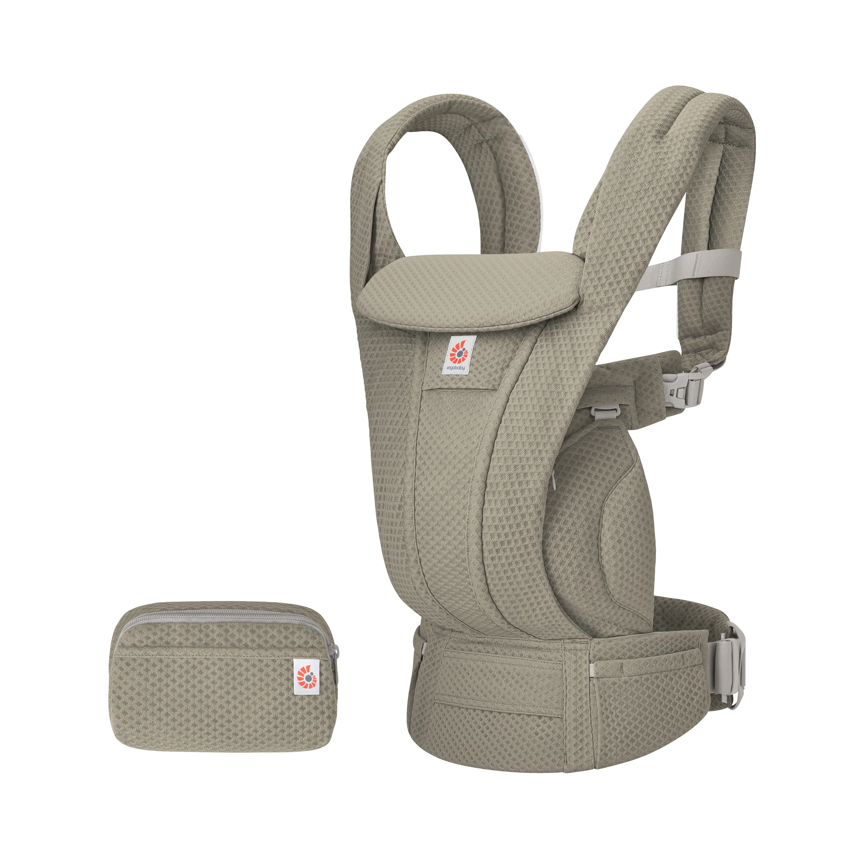Omni Deluxe Mesh Baby Carrier - Soft Olive - Image 5