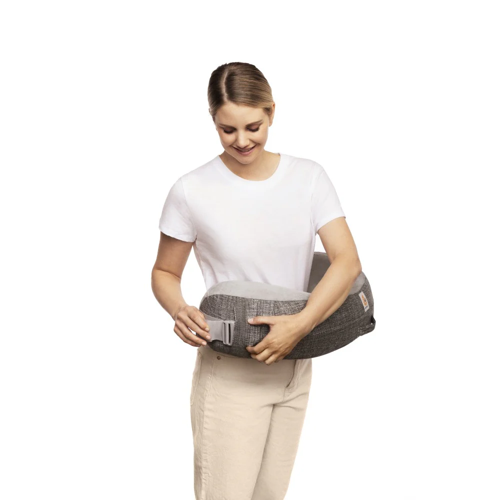 Natural Curve Nursing Pillow - Heathered Grey - Image 7