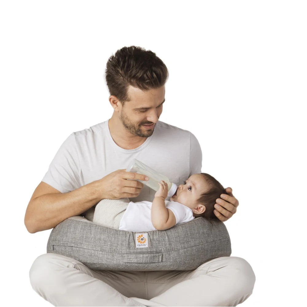 Natural Curve Nursing Pillow - Heathered Grey - Image 8
