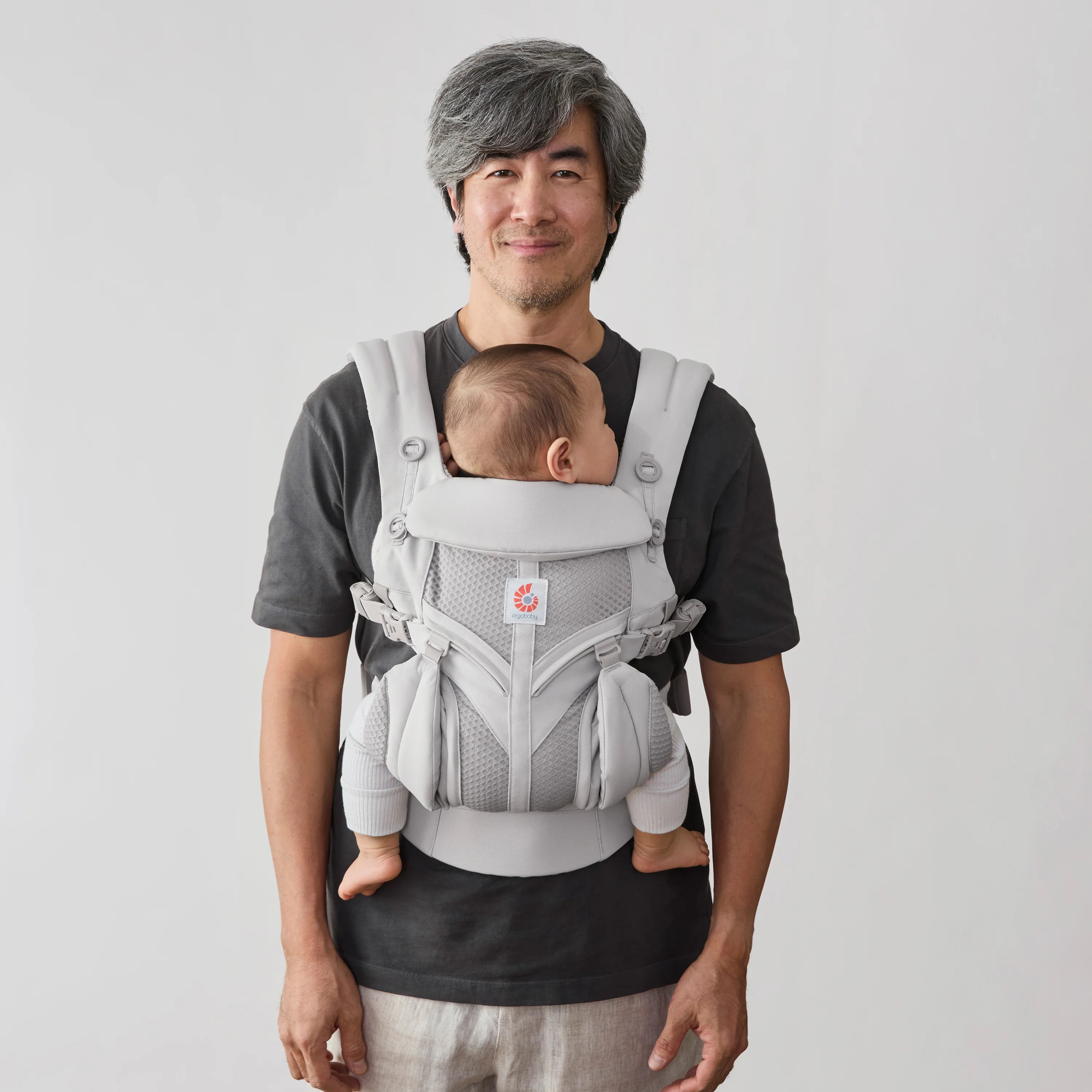 Omni Classic Mesh Baby Carrier - Pearl Grey - Image 3